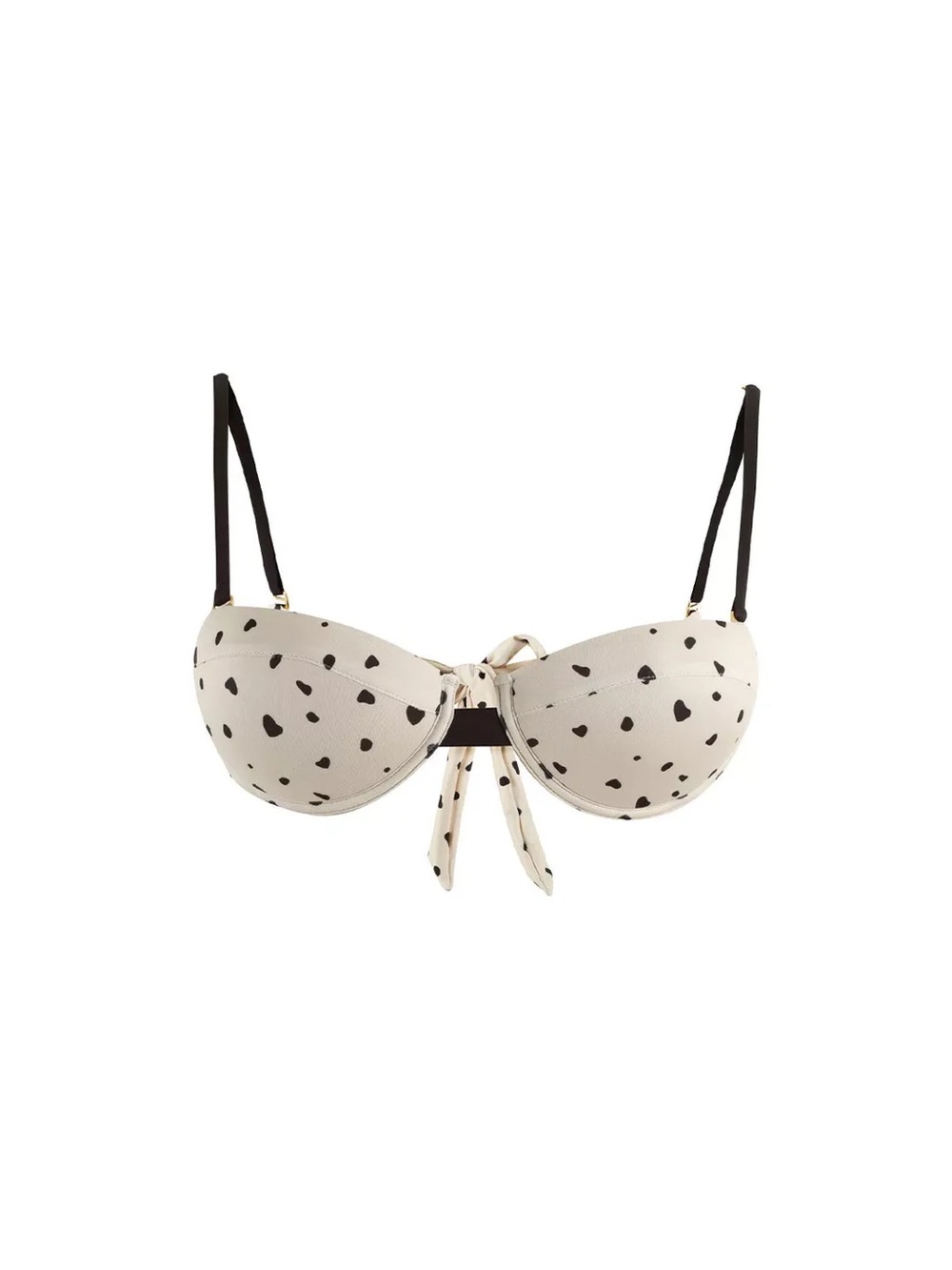 Ancora Swim The Ivory Coast Bikini Top in spotted print